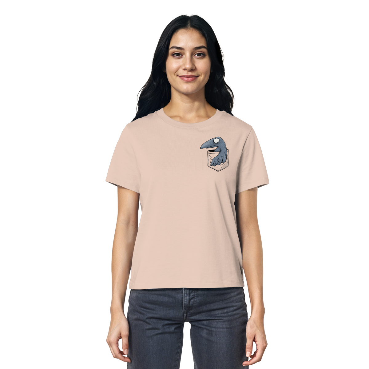 Grufti Rabe Krähe in der Tasche - Ladies Organic Shirt