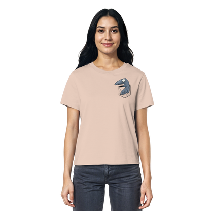 Grufti Rabe Krähe in der Tasche - Ladies Organic Shirt