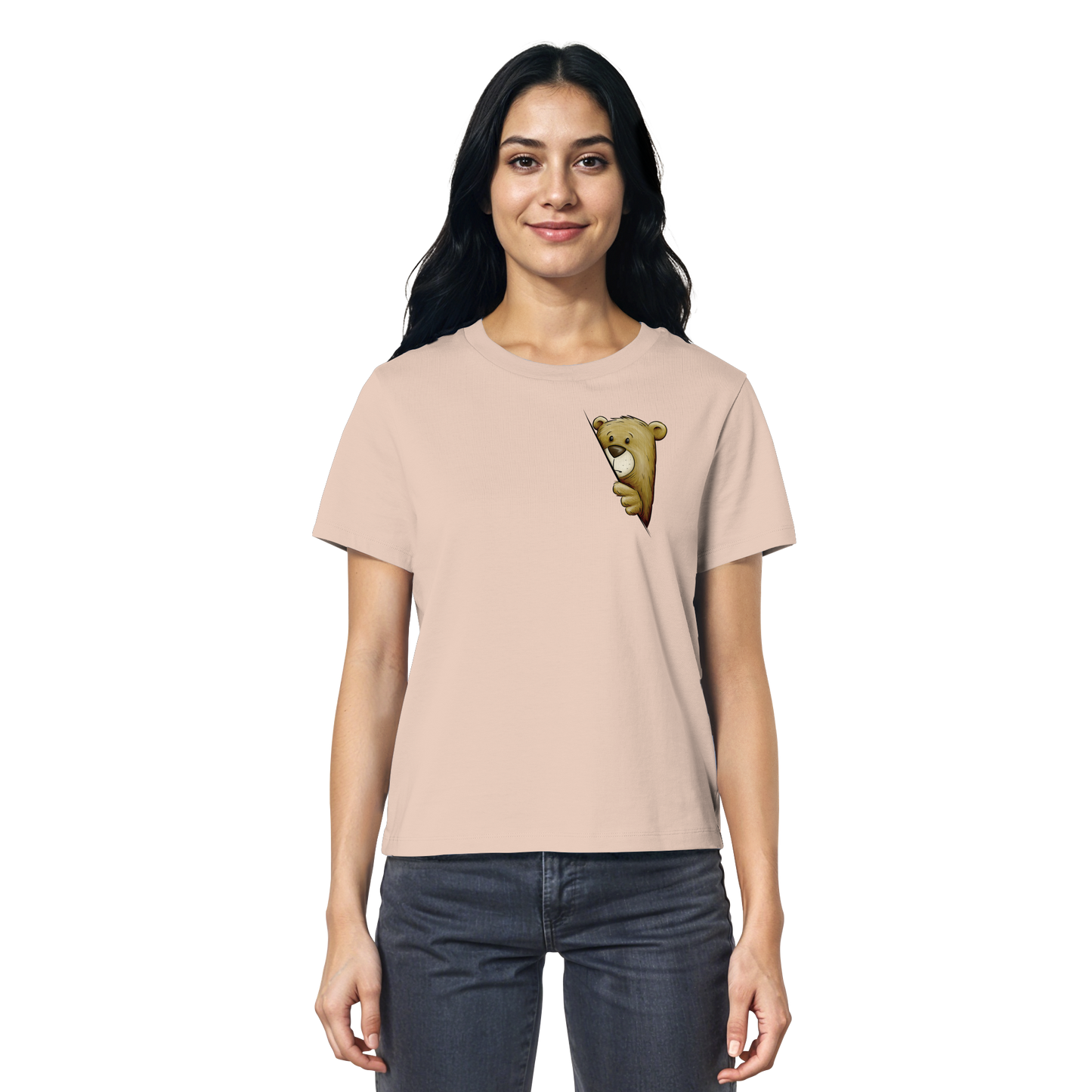 Funky Bär Illustration - Ladies Organic Shirt