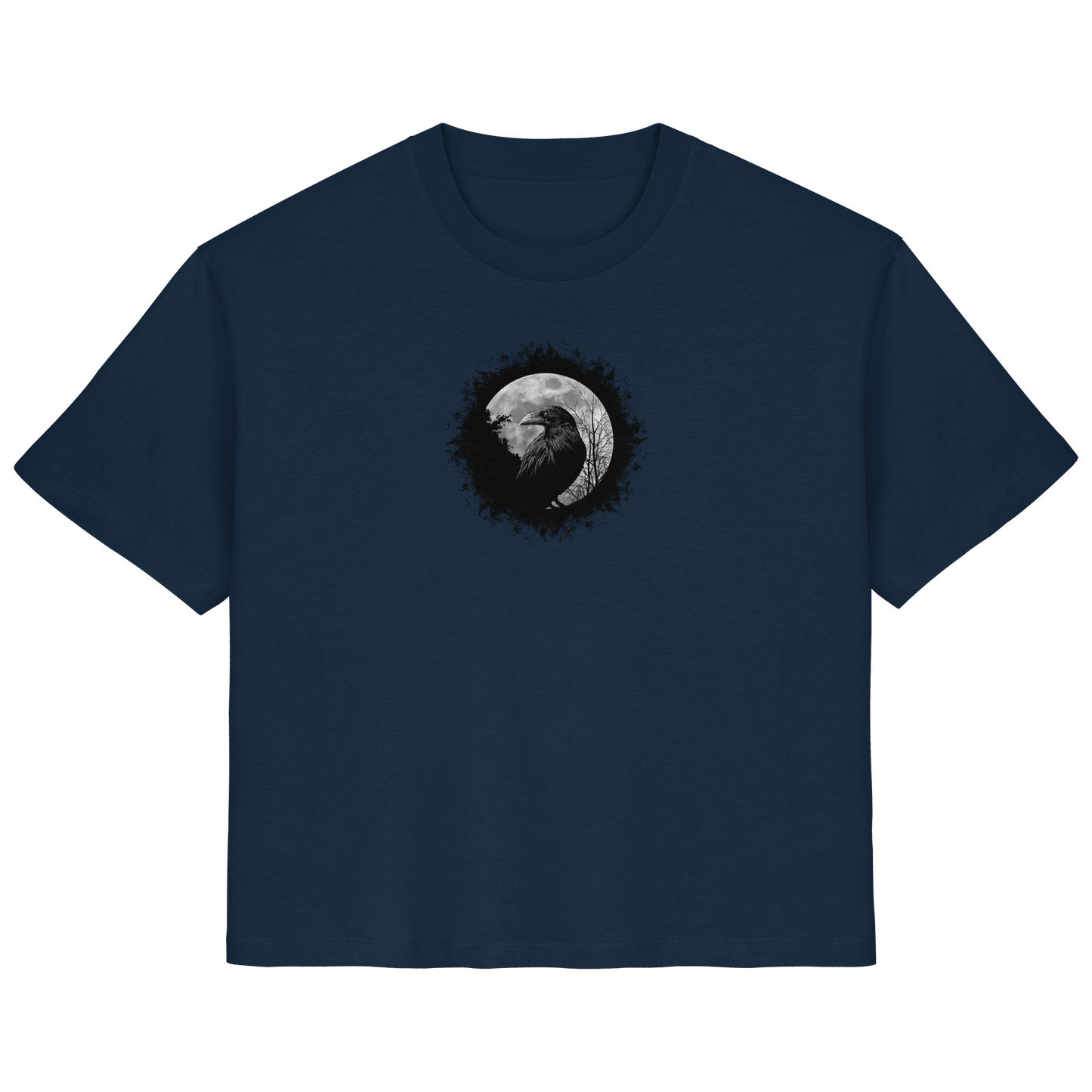 Schwarzer Rabe bei Vollmond  - Ladies Organic Shirt