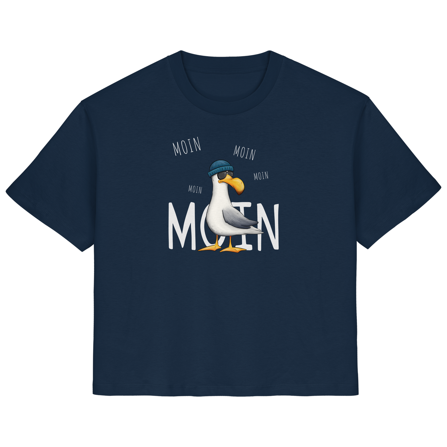 Moin Moin Lässige Hipster Möwe  - Ladies Organic Shirt