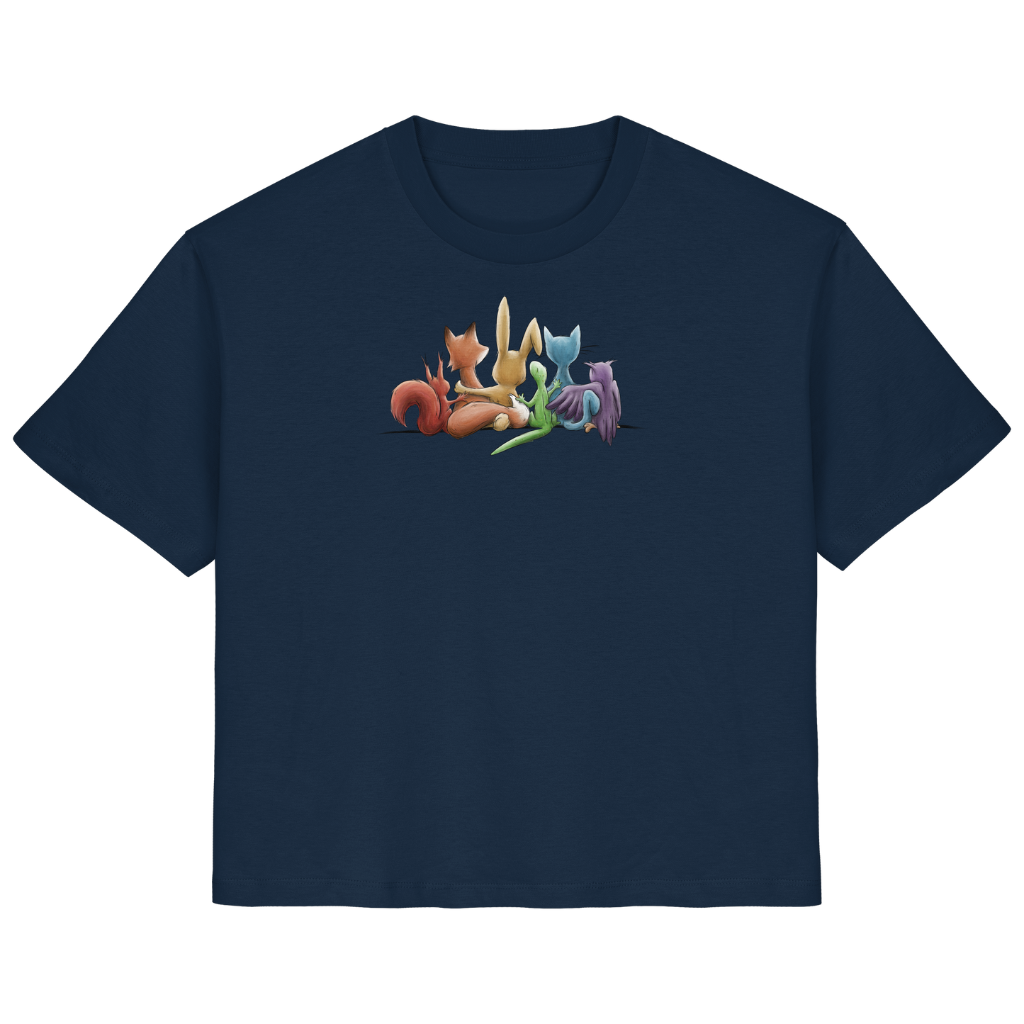 Regenbogen Tiere für Freundschaft, Toleranz und Vielfalt - Ladies Organic Shirt