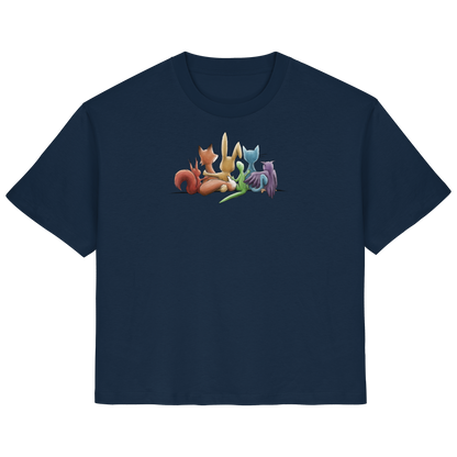 Regenbogen Tiere für Freundschaft, Toleranz und Vielfalt - Ladies Organic Shirt