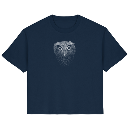 Eule Kritzelkunst Illustration - Ladies Organic Shirt