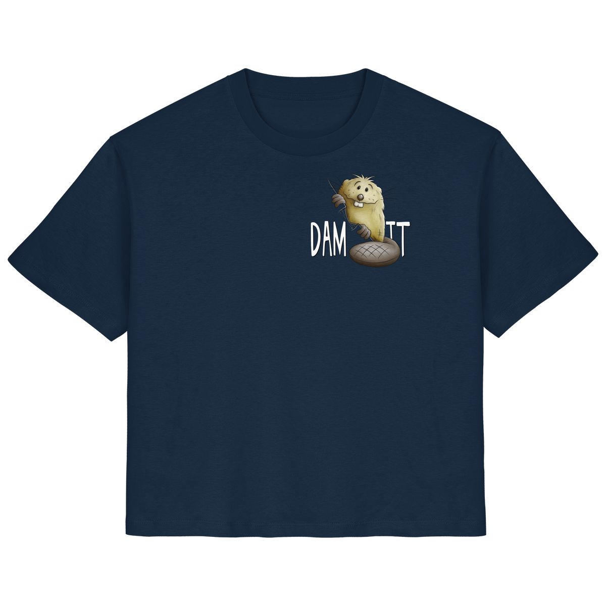 Dam It Verdammt Lustiger Biber - Ladies Organic Shirt