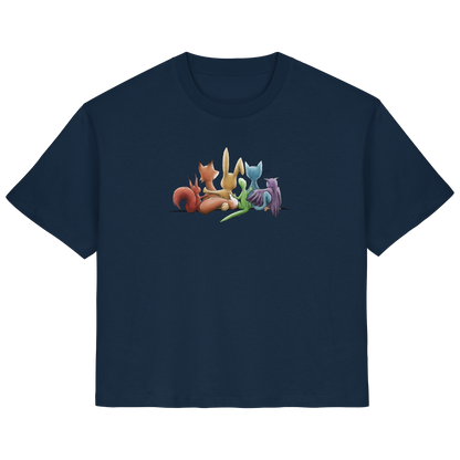 Regenbogen Tiere für Freundschaft, Toleranz und Vielfalt - Ladies Organic Shirt