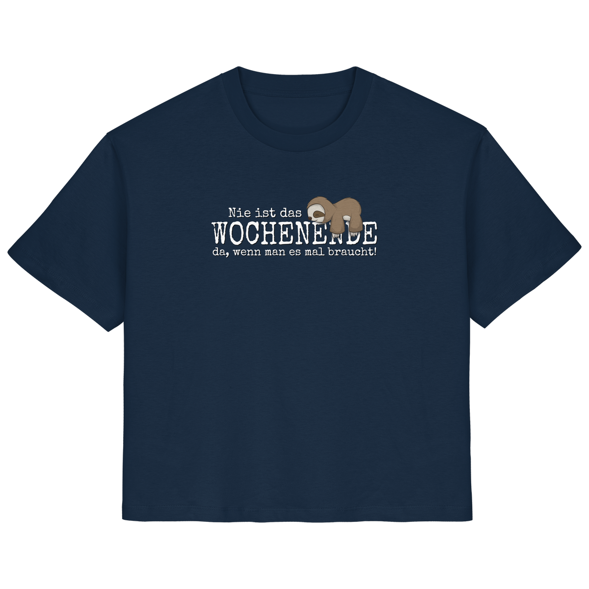 Kawaii Faultier Wochenende - Ladies Organic Shirt