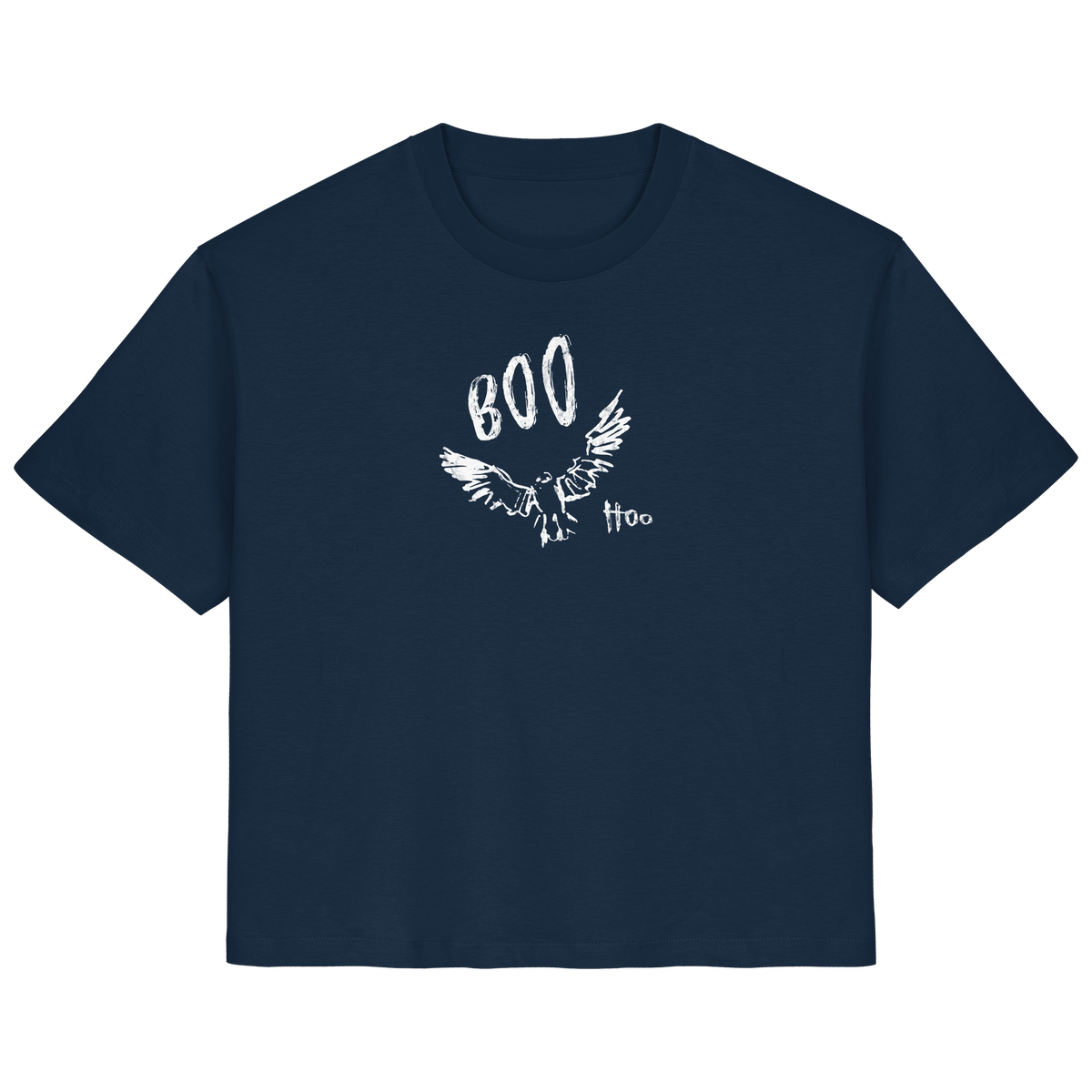 Boo Hoo! Fliegende Eule  - Ladies Organic Shirt
