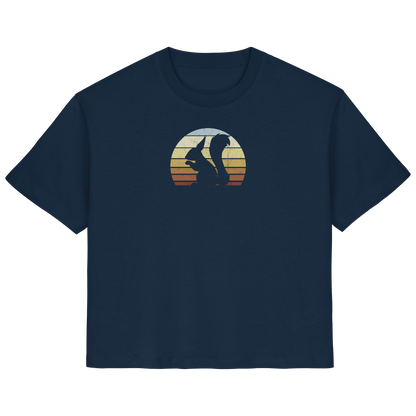 Retro Eichhörnchen Silhouette - Ladies Organic Shirt