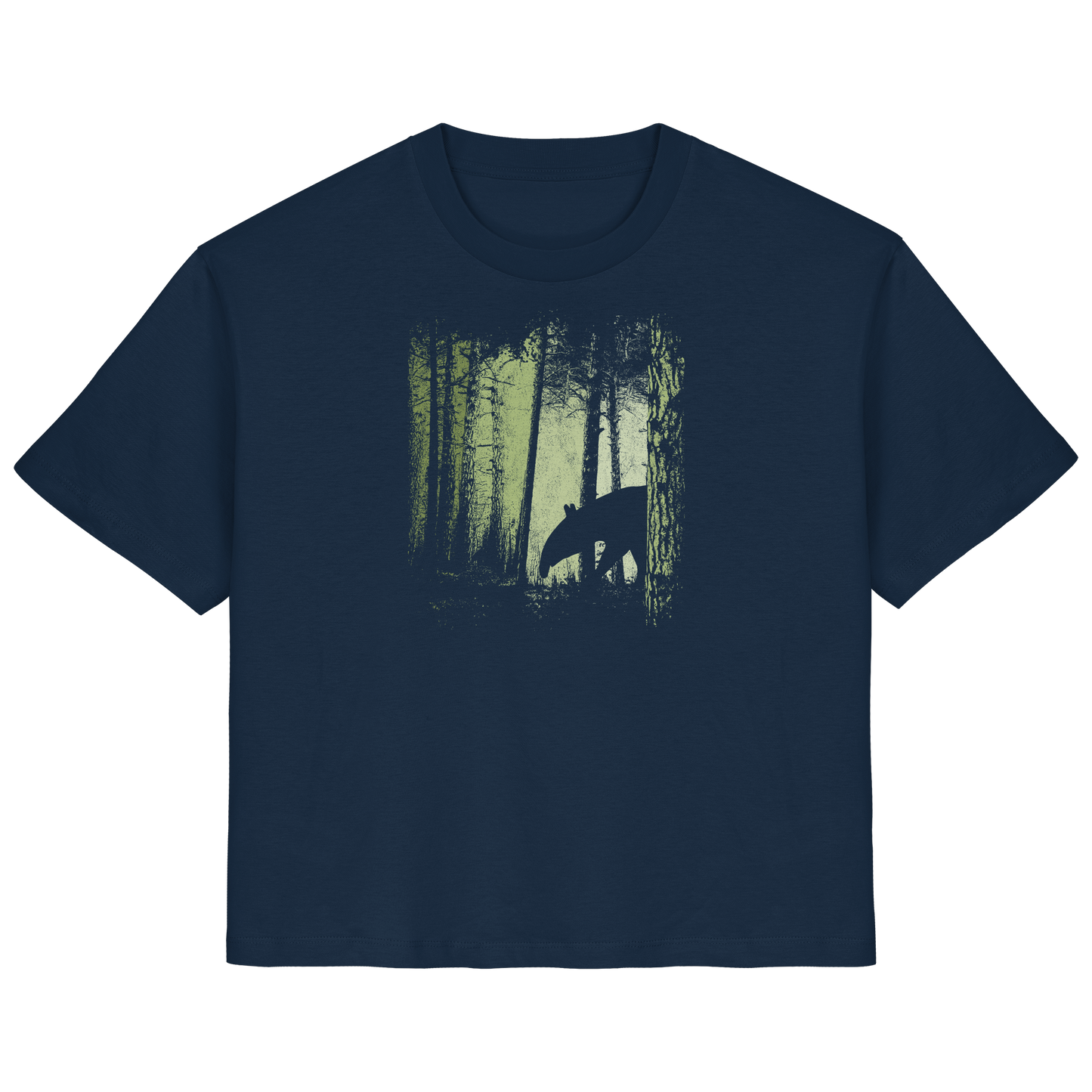 Lässiger Tapir im Zwielicht Wald - Ladies Organic Shirt