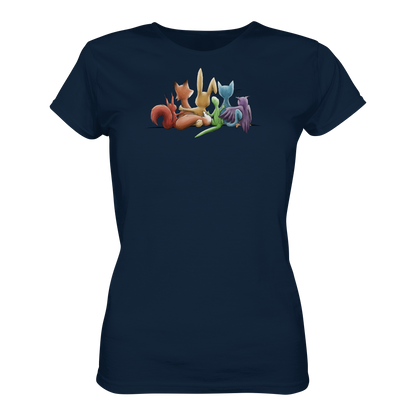 Regenbogen Tiere für Freundschaft, Toleranz und Vielfalt - Ladies Organic Shirt