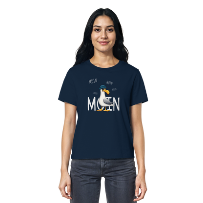 Moin Moin Lässige Hipster Möwe  - Ladies Organic Shirt