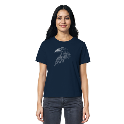 Kritzelkunst Rabe Krähe - Ladies Organic Shirt