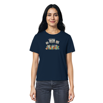Demo-Katzen gegen Faschismus und für Vielfalt - Ladies Organic Shirt