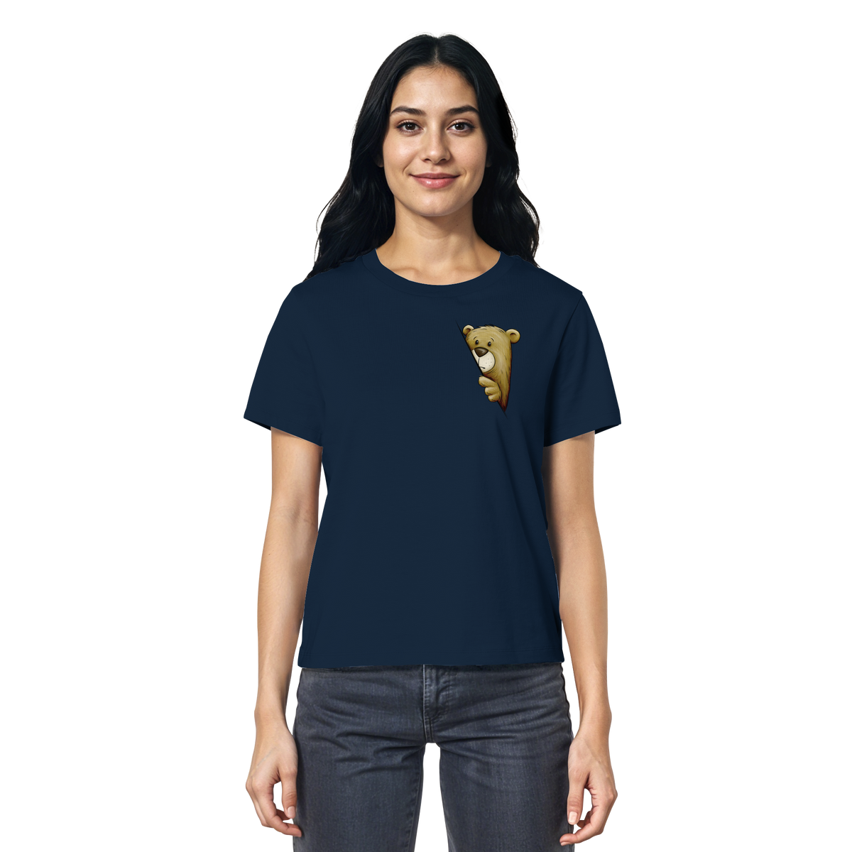 Funky Bär Illustration - Ladies Organic Shirt