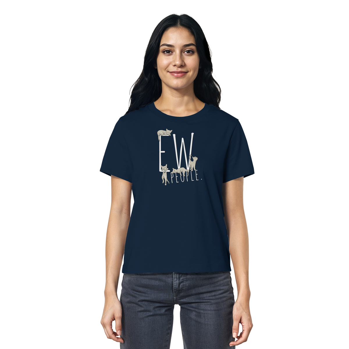 Ew, People. Sarkastische Katzen - Ladies Organic Shirt
