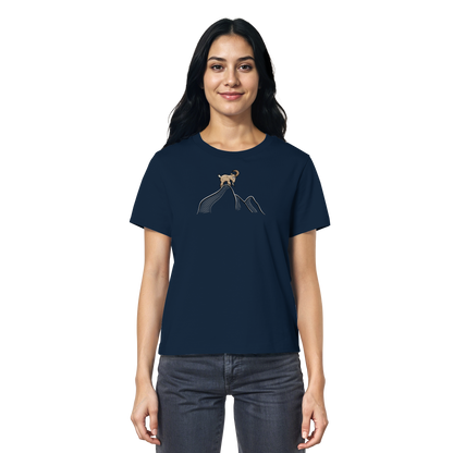 Ziegenbock in den Bergen - Ladies Organic Shirt