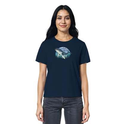 Retro Unterwasser Buckelwal - Ladies Organic Shirt
