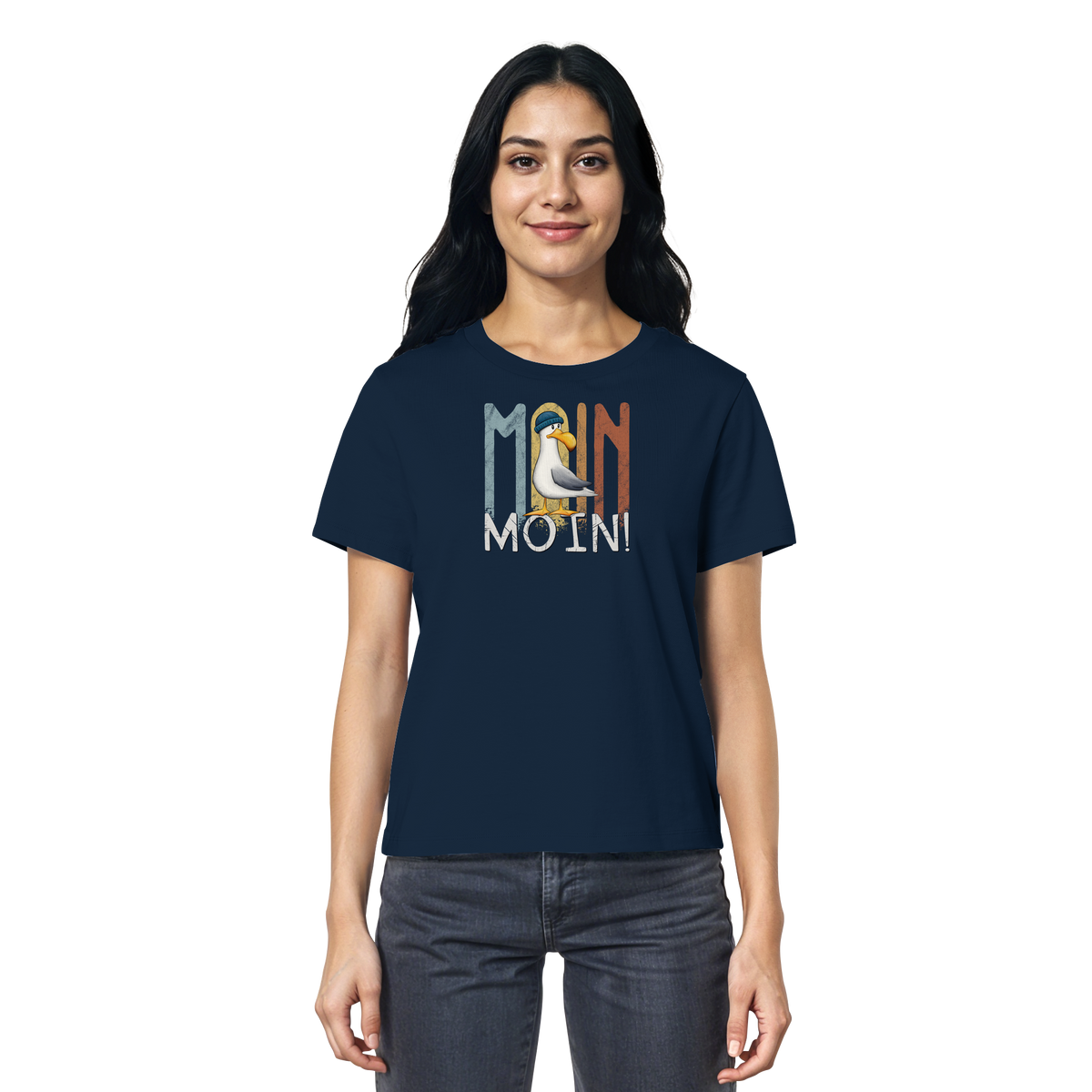 Moin Moin norddeutsche Möwe - Ladies Organic Shirt
