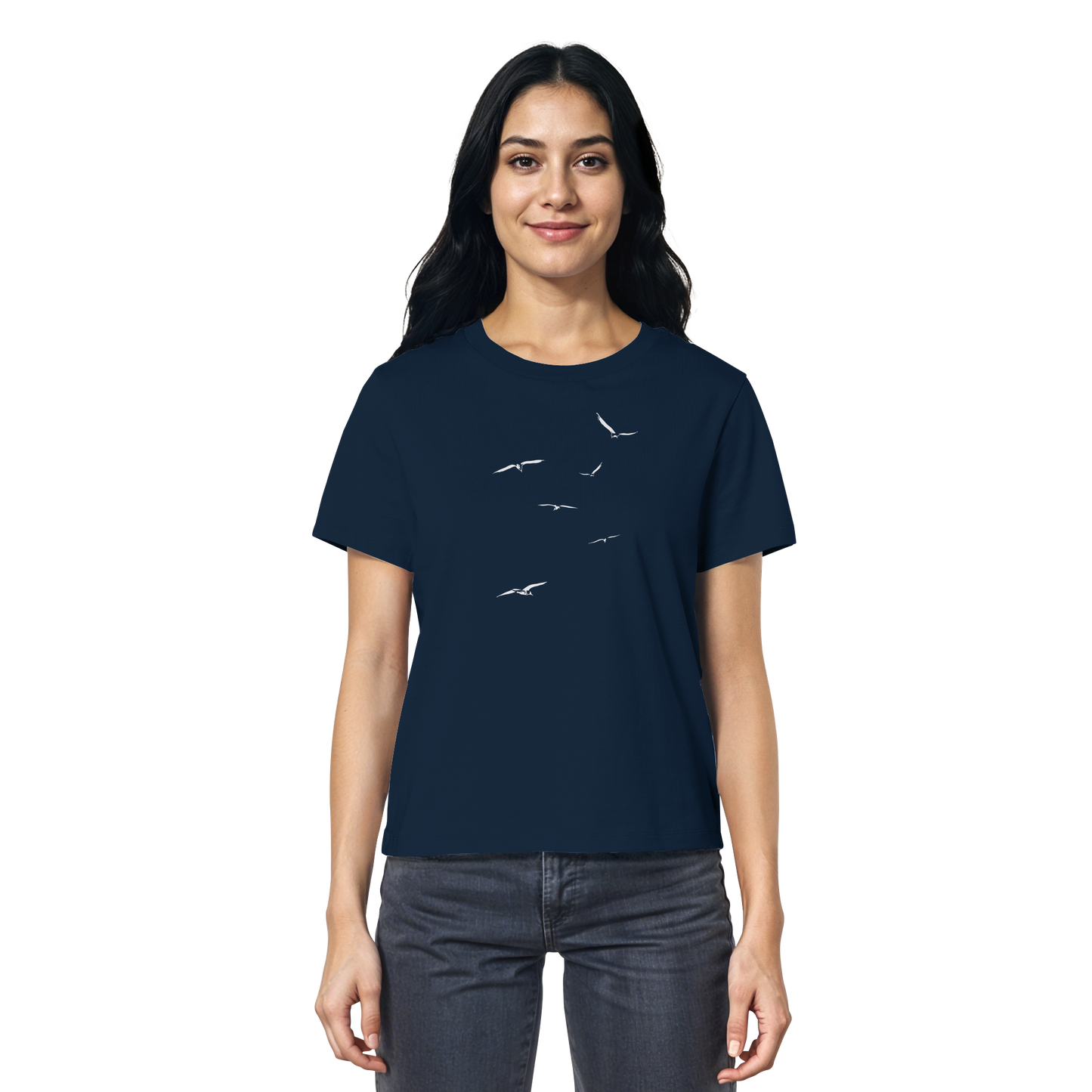 Vogelschwarm – Traum vom Fliegen - Ladies Organic Shirt