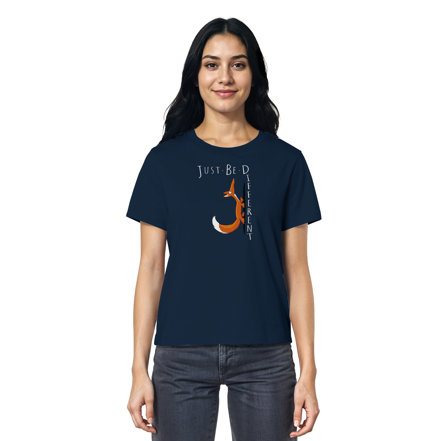Just Be Different | Sei Anders, kleiner Fuchs - Ladies Organic Shirt