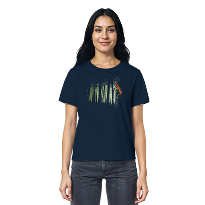 Eichhörnchen im Zwielicht-Wald - Ladies Organic Shirt