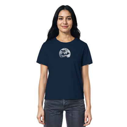 Fledermaus Silhouetten bei Vollmond - Ladies Organic Shirt