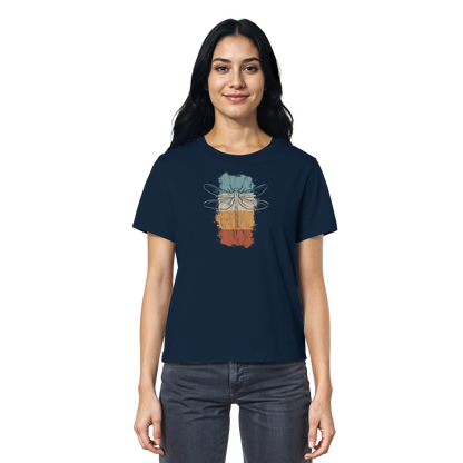 Retro Kunst Libelle | Vintage Dragonfly - Ladies Organic Shirt
