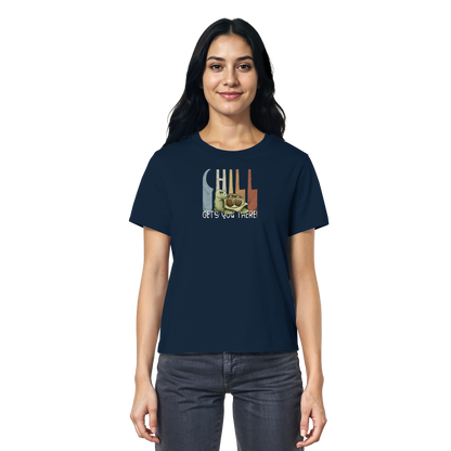 Gechillt gemütliche Schildkröte - Ladies Organic Shirt