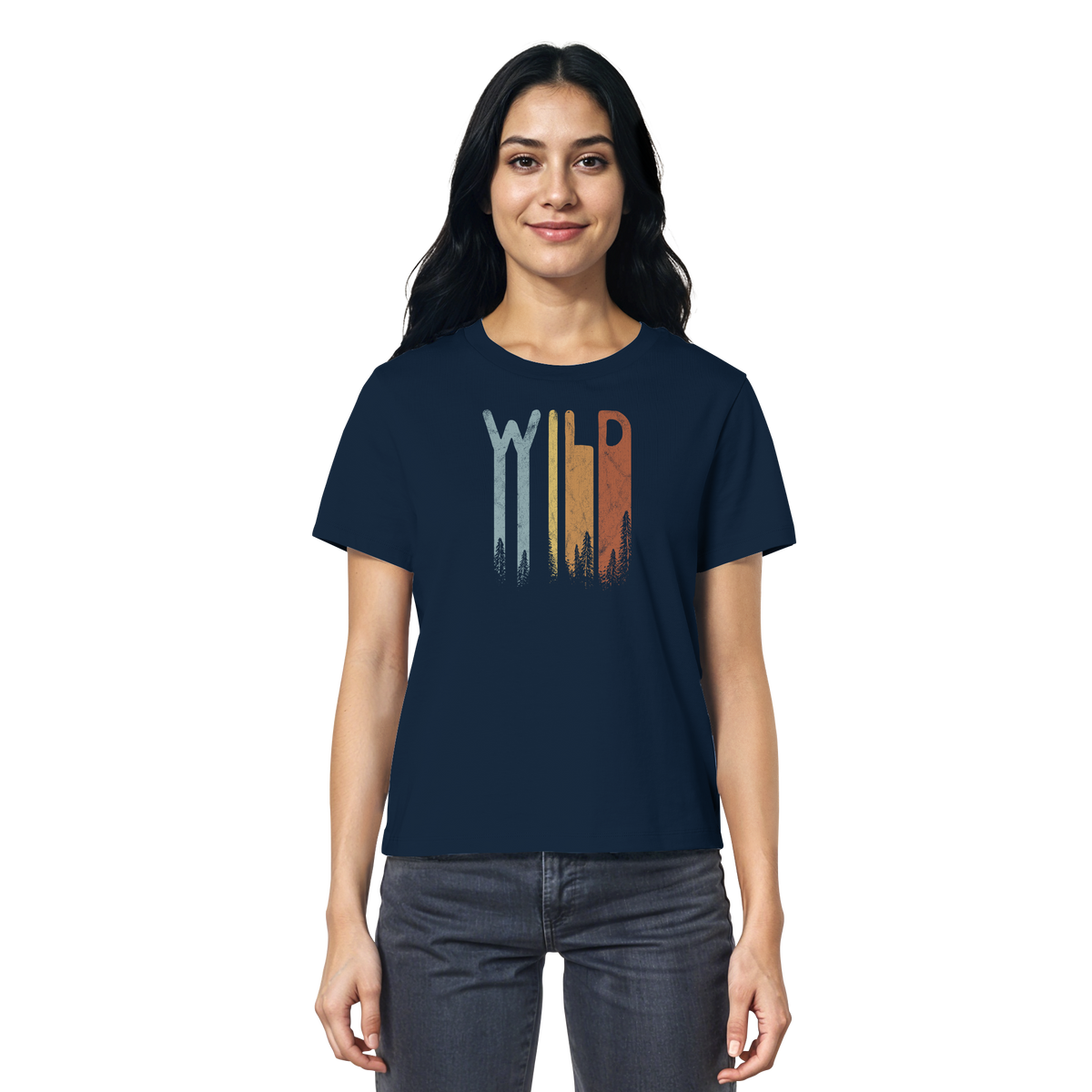 Wild Retro Schriftzug - Ladies Organic Shirt