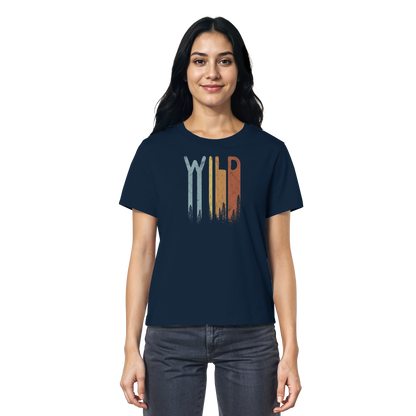 Wild Retro Schriftzug - Ladies Organic Shirt
