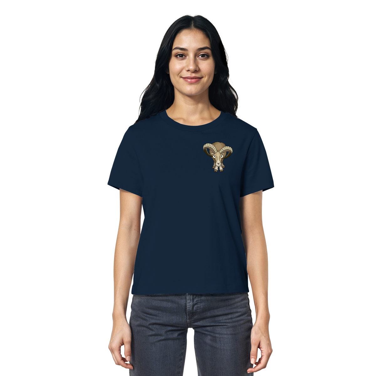 Bockiges Mufflon Widder Schafbock - Ladies Organic Shirt