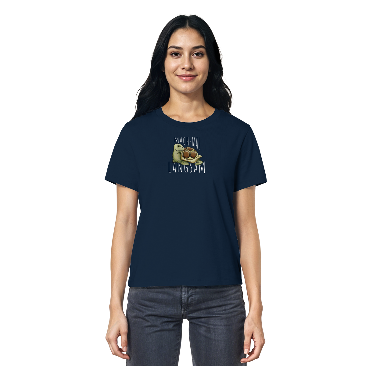Mach mal langsam Schildkröte - Ladies Organic Shirt