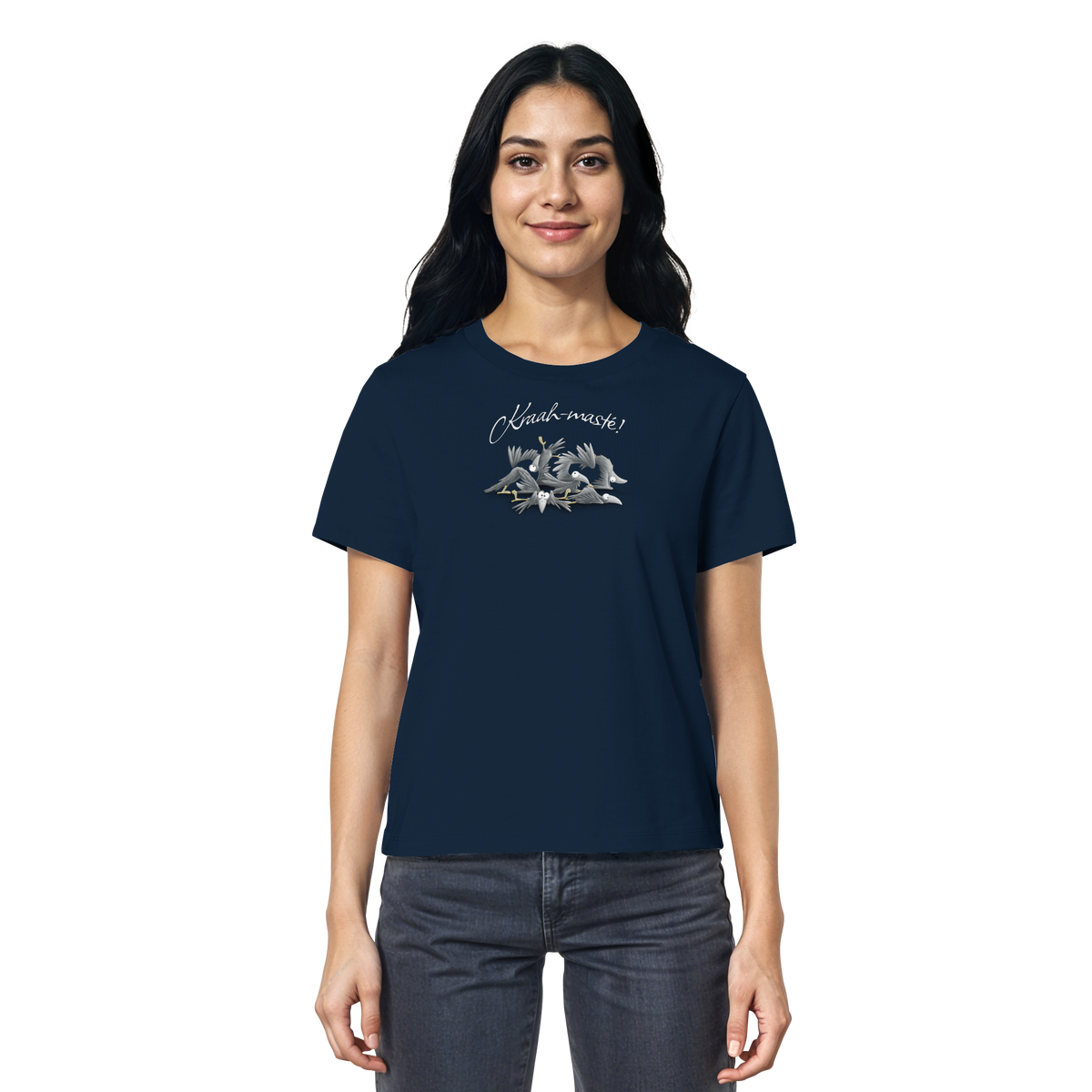 Kraah-masté! Yoga Raben Krähen - Ladies Organic Shirt