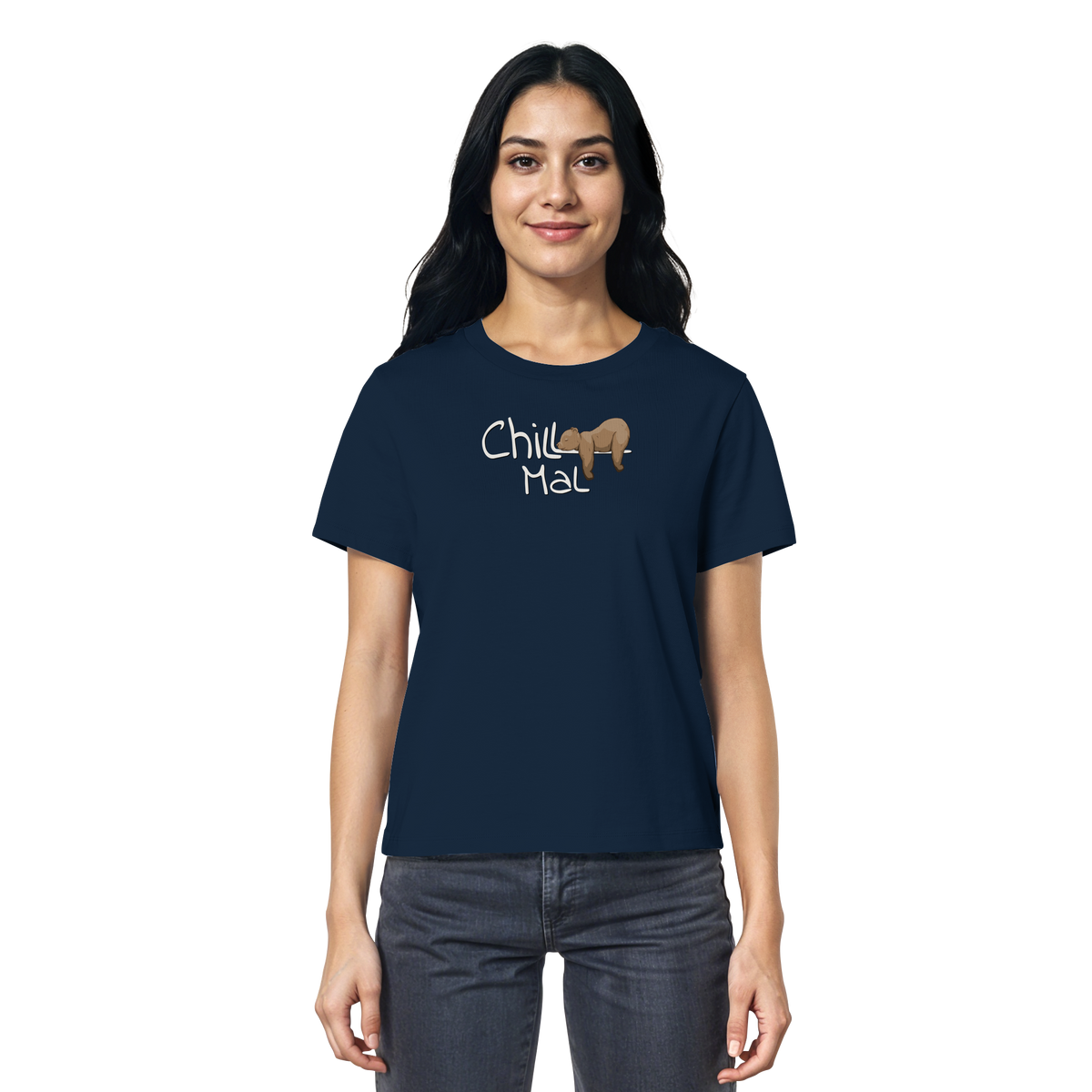 Chill Mal schläfriger Braunbär - Ladies Organic Shirt
