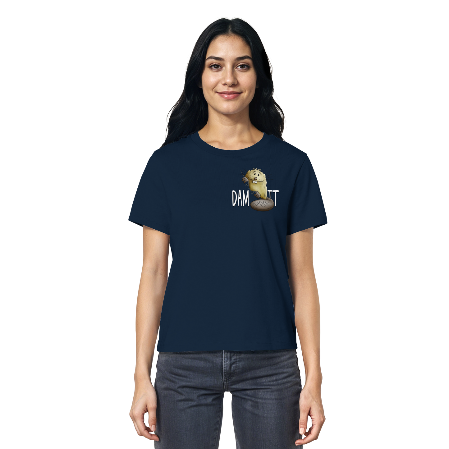 Dam It Verdammt Lustiger Biber - Ladies Organic Shirt