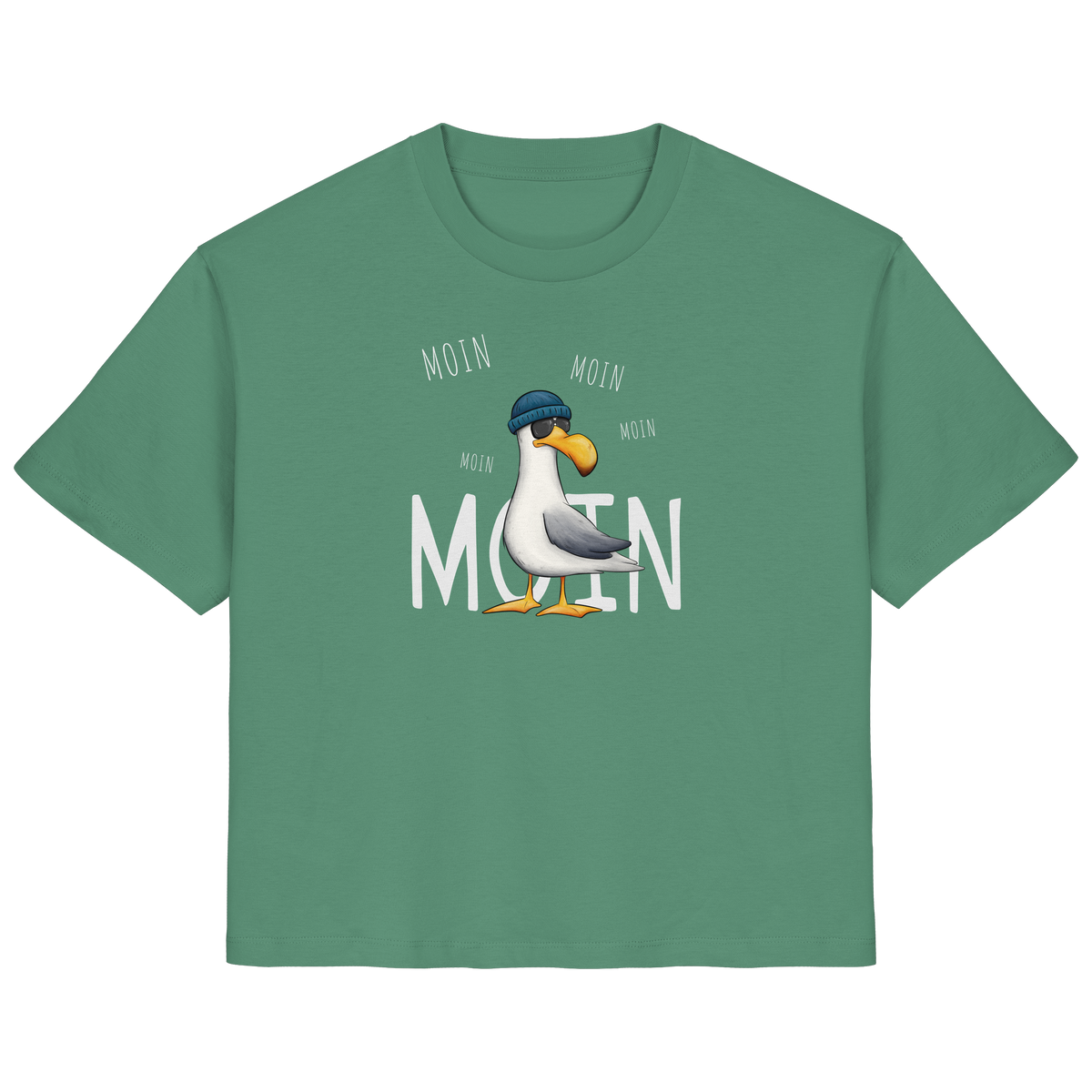 Moin Moin Lässige Hipster Möwe  - Ladies Organic Shirt