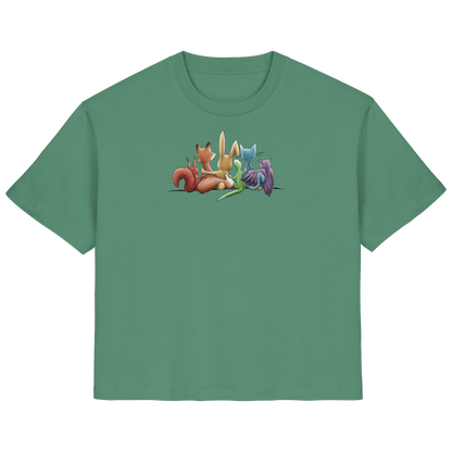 Regenbogen Tiere für Freundschaft, Toleranz und Vielfalt - Ladies Organic Shirt