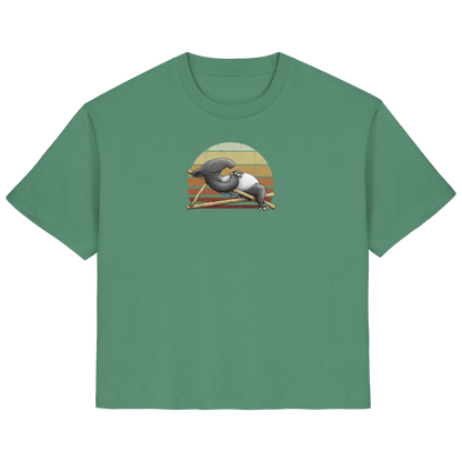 Lässiger Retro Sundown Tapir - Ladies Organic Shirt