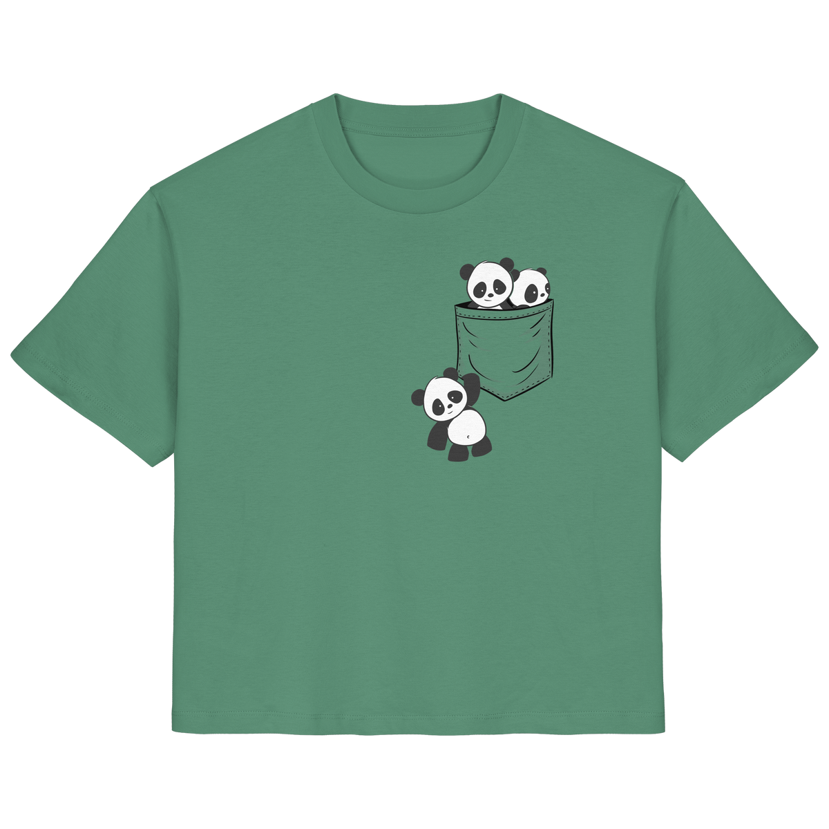 Kawaii Pandas in der Tasche - Ladies Organic Shirt
