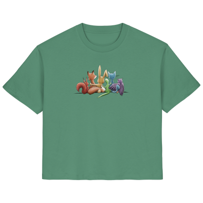 Regenbogen Tiere für Freundschaft, Toleranz und Vielfalt - Ladies Organic Shirt