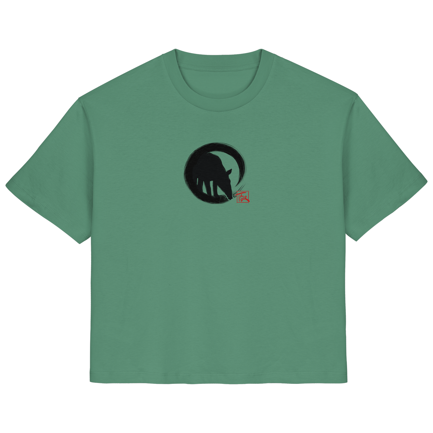 Zen Tapir im japanischen Enso Kreis - Ladies Organic Shirt