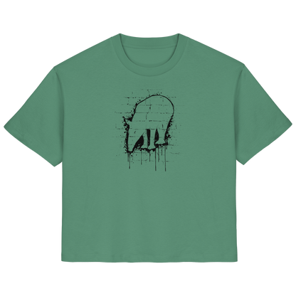 Urban Street Art Tapir Silhouette - Ladies Organic Shirt