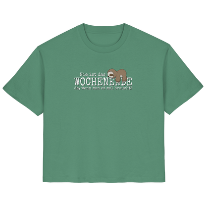 Kawaii Faultier Wochenende - Ladies Organic Shirt