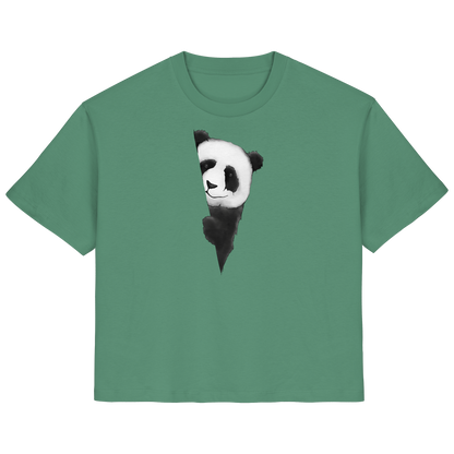 Panda Bär Illustration - Ladies Organic Shirt
