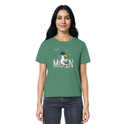 Moin Moin Lässige Hipster Möwe  - Ladies Organic Shirt