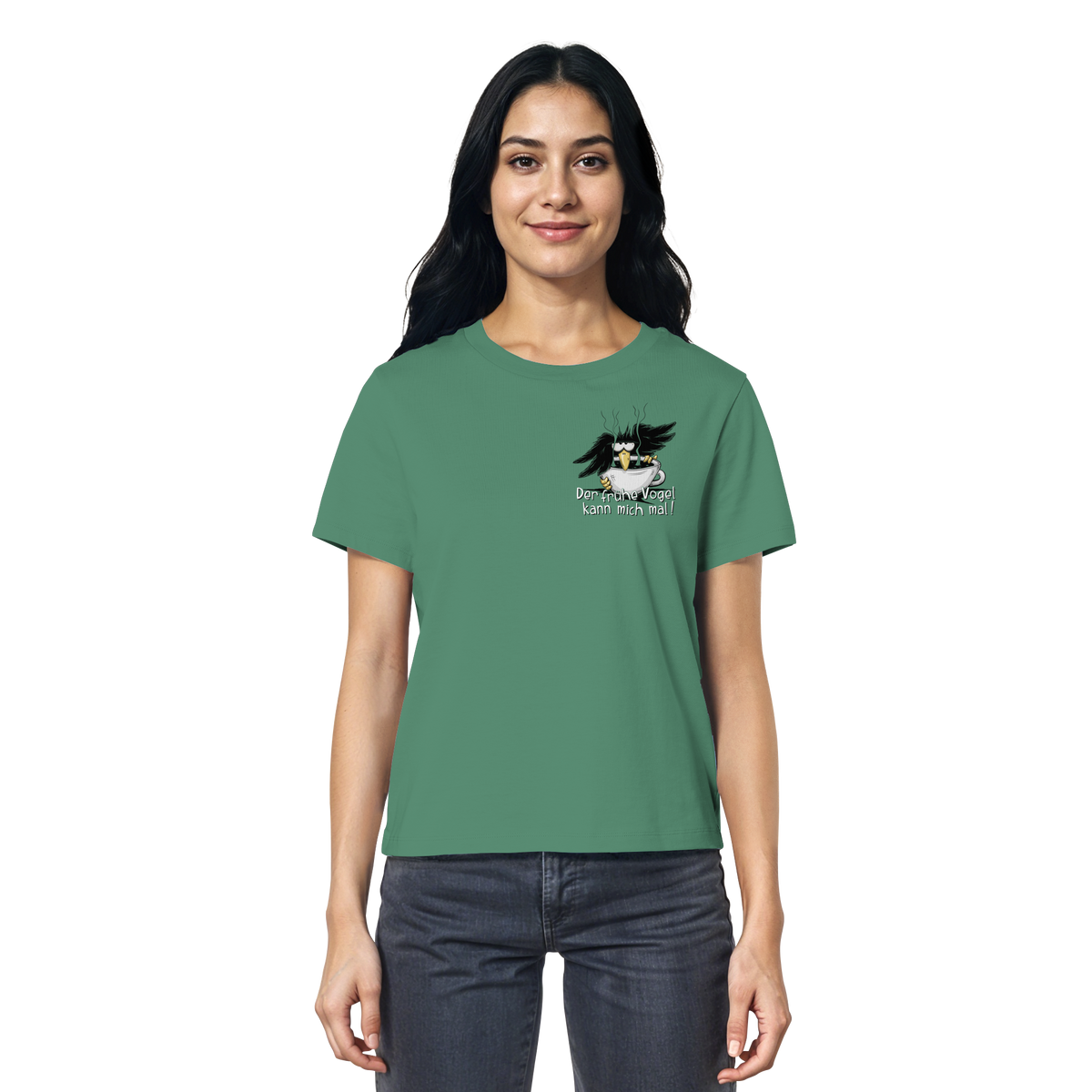 Der frühe Vogel kann mich mal | Kaffee Rabe - Ladies Organic Shirt