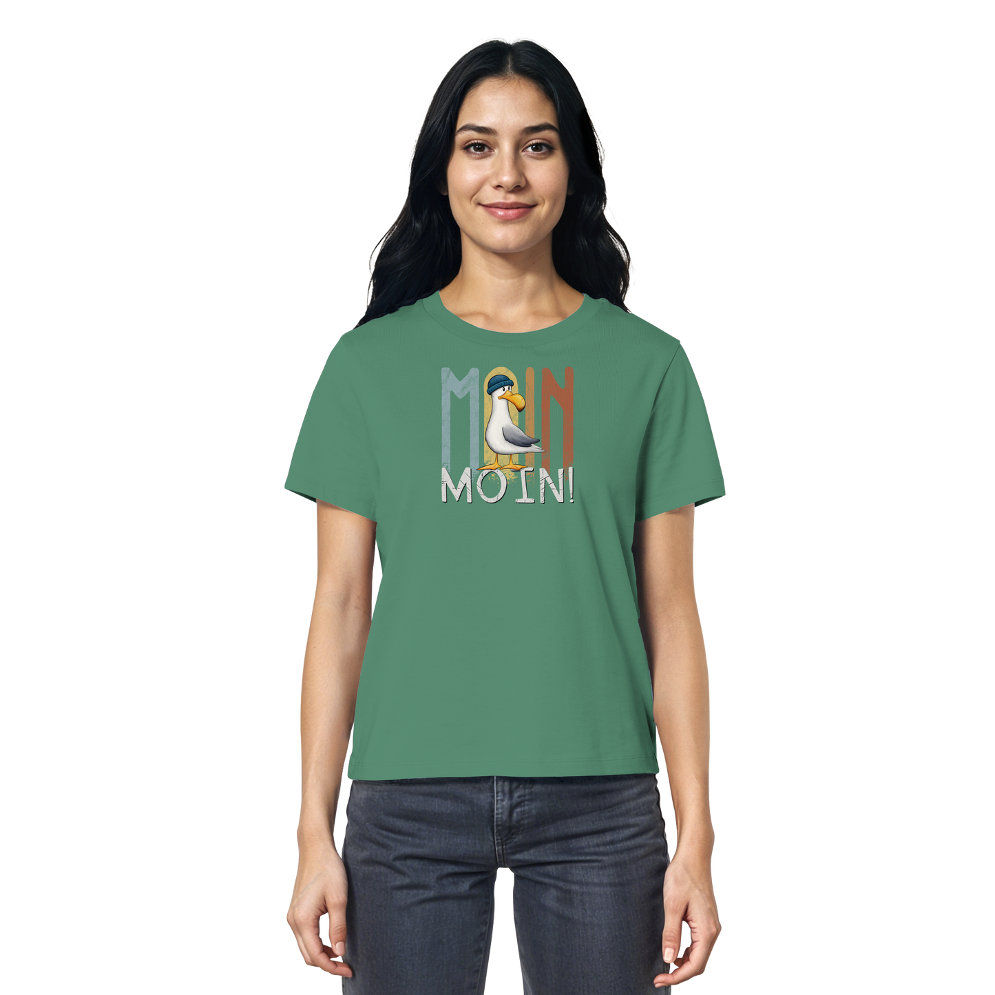Moin Moin norddeutsche Möwe - Ladies Organic Shirt