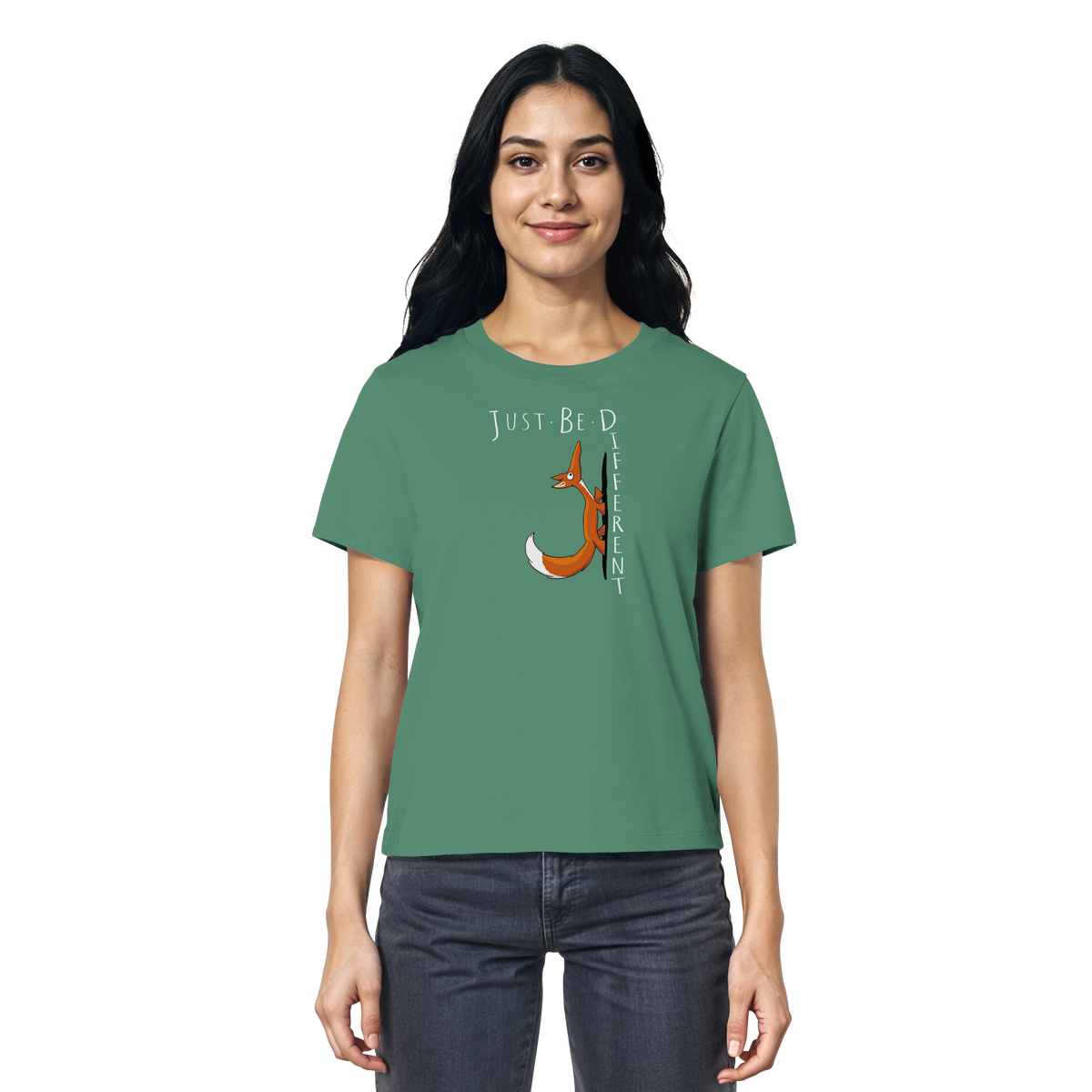 Just Be Different | Sei Anders, kleiner Fuchs - Ladies Organic Shirt