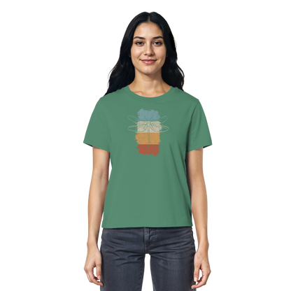 Retro Kunst Libelle | Vintage Dragonfly - Ladies Organic Shirt